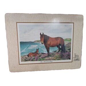 Pimpernel Set Of Four Equestrian Themed Cork Backed Placements 16x12